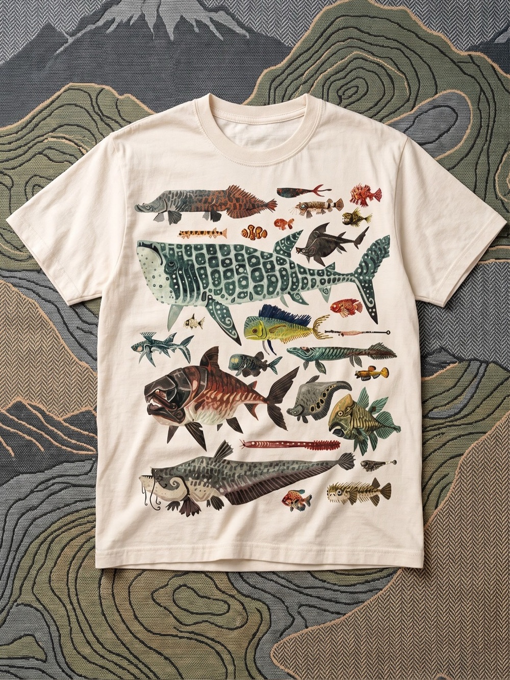 🌿 Vintage Marine Biology & Exotic Fish Graphic Tee (Gildan Classic Fit)